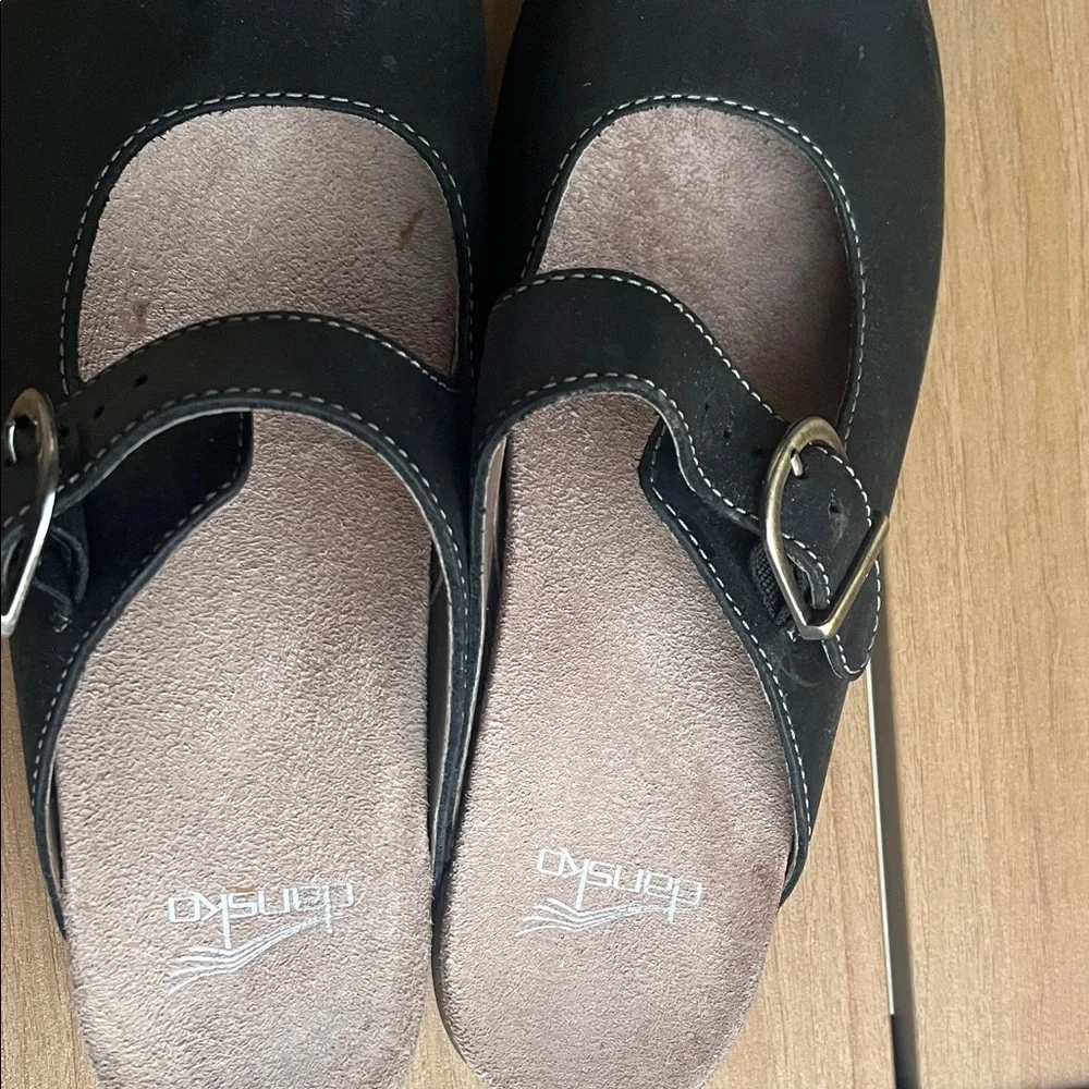 Dansko martina Black Leather Mules with Buckle 38 - Picture 7 of 7
